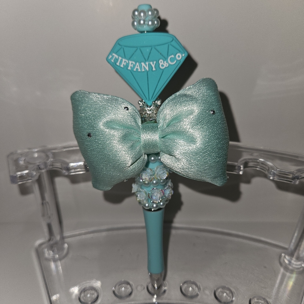 Handmade Mint Green Bow Writing Pen